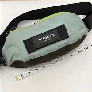 Timbuk2 Blue, Green, and Gray Slacker Chest Pack